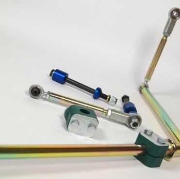 Einstellbarer vorderer Stabilisator für Straße und Wettbewerb 16 mm stark mit Polybuchsen