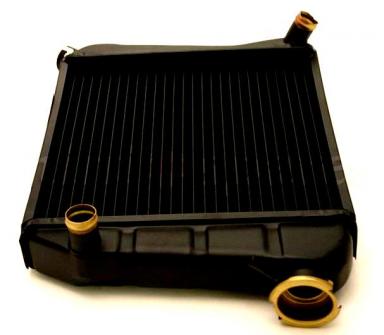 Wasserkühler 2-Reihen für alle Serienmotoren für alle SPI oder Vergasermotoren, die über den eingebauten Thermoschalter einen Elektrolüfter steuern möchten. Mit Bajonettanschluss für Thermoschalter GRD172.