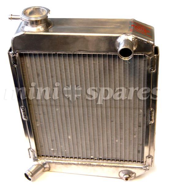 Hochleistung Aluminium-Rennühler 2-Reihen für alle getunten Motoren, mit Gewinde für Thermoschalter