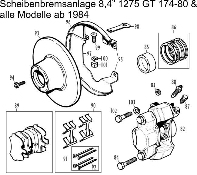Scheibenbremsanlage 8,4"