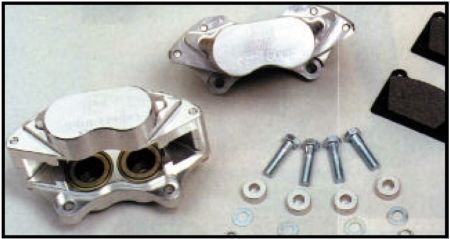 Aluminium 4-Kolbenbremssattel CNC aus dem Vollen gefräst