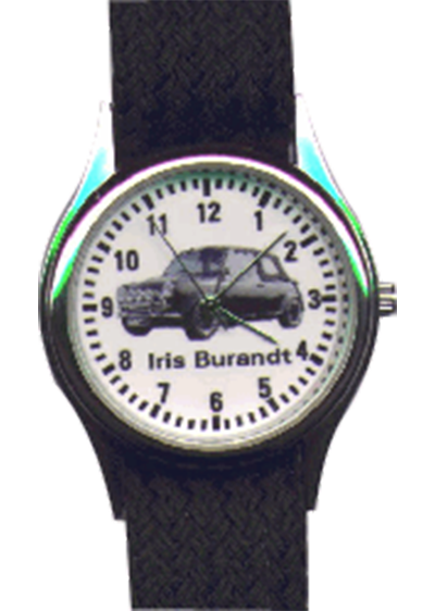 Und manchmal gibt es auch eine Uhr zum Geburtstag, zum Beispiel mit Ihrem Auto auf dem Zifferblatt.