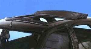 Faltschiebedach manuell, Modell Swing, Außenmaß 1050x880 mm