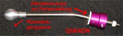 Alternativ als Nachbau eines anderen Lieferanten erkennbar an der Lila Eloxierung (QSKADC)